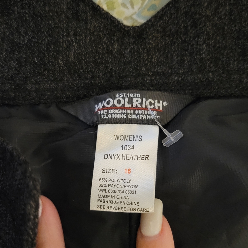 WOOLRICH CHARCOAL FLANNEL PANTS - Picture 9 of 9